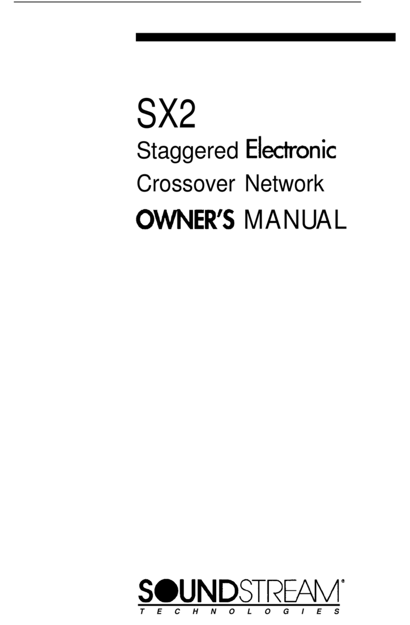 Soundstream SX-2 owner's manual