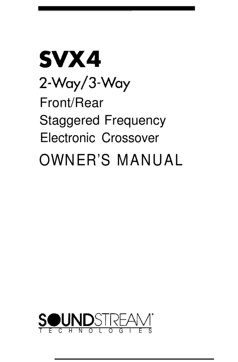Soundstream SVX-4 owner's manual