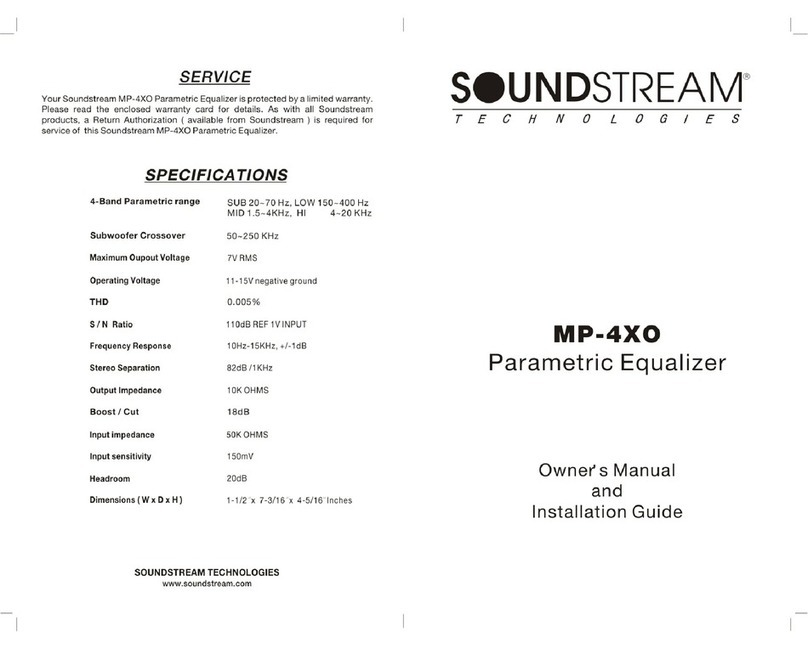 Soundstream MP-4XO Programming manual