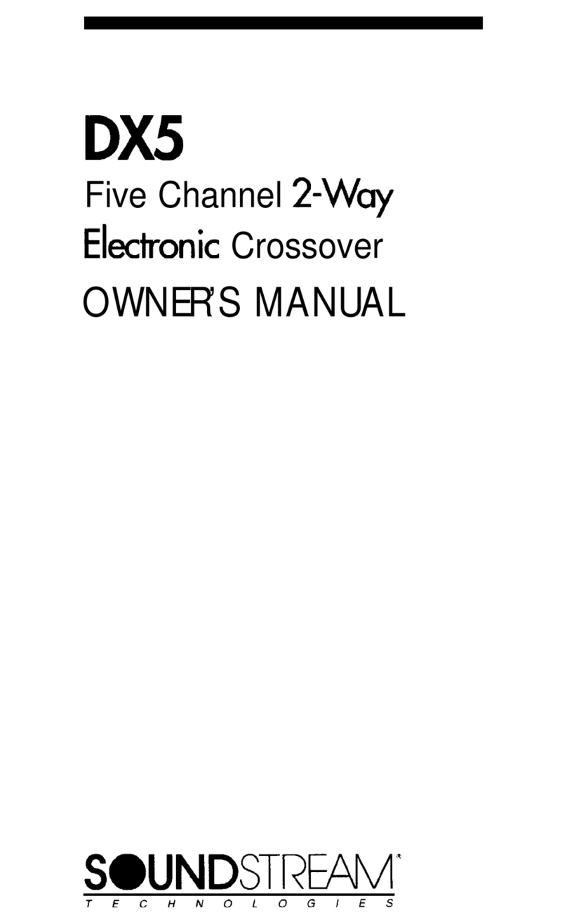 Soundstream DX-5 owner's manual