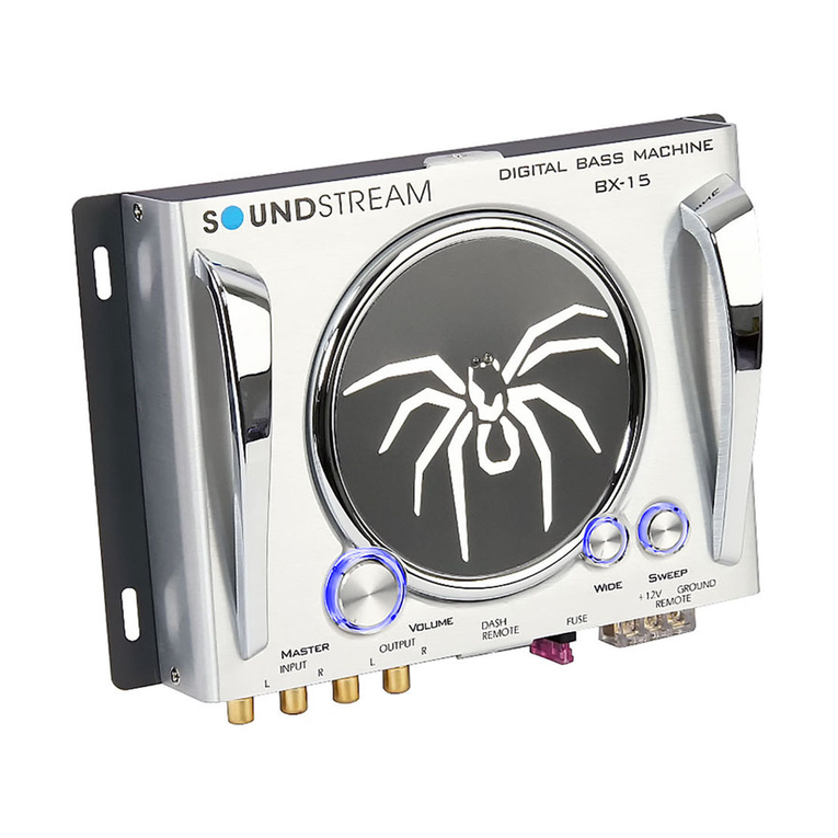 Soundstream BX-15 Owner's manual and installation guide