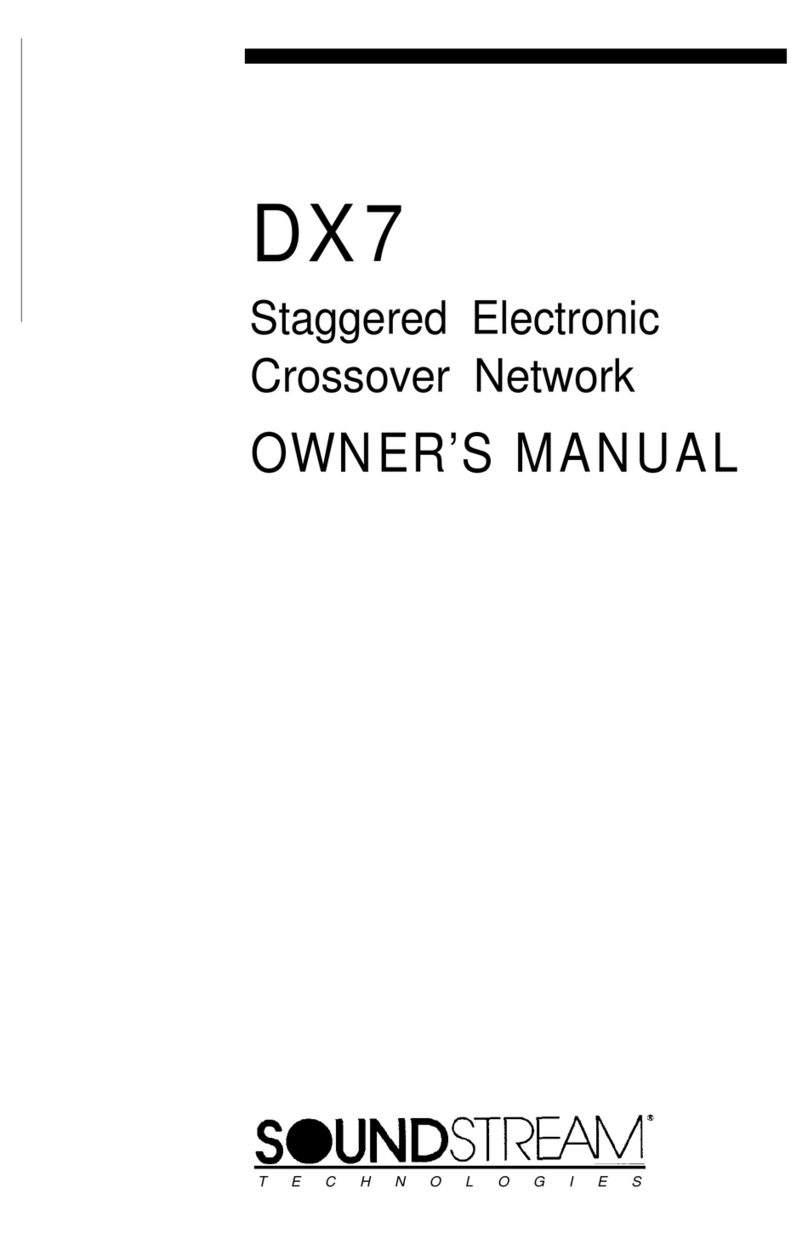 Soundstream DX-7 owner's manual