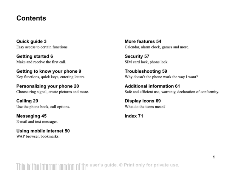Sony Ericsson T100c User manual