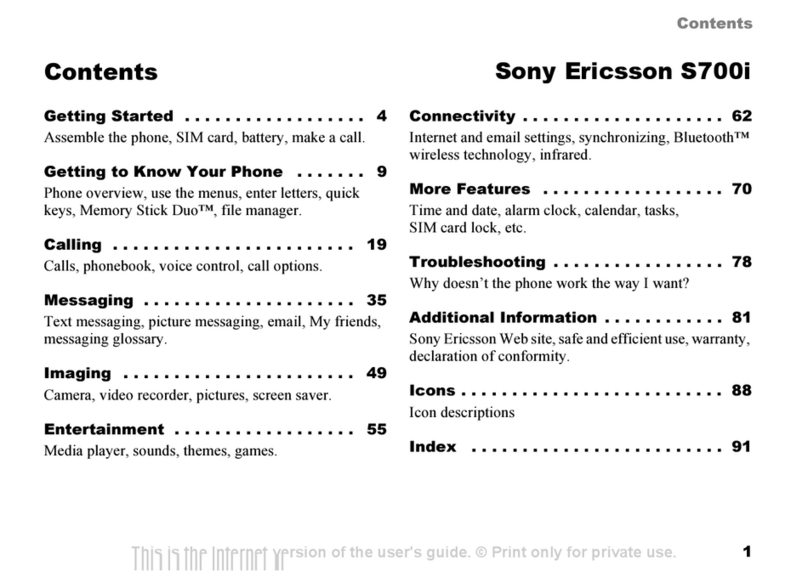 Sony Ericsson S700i user guide