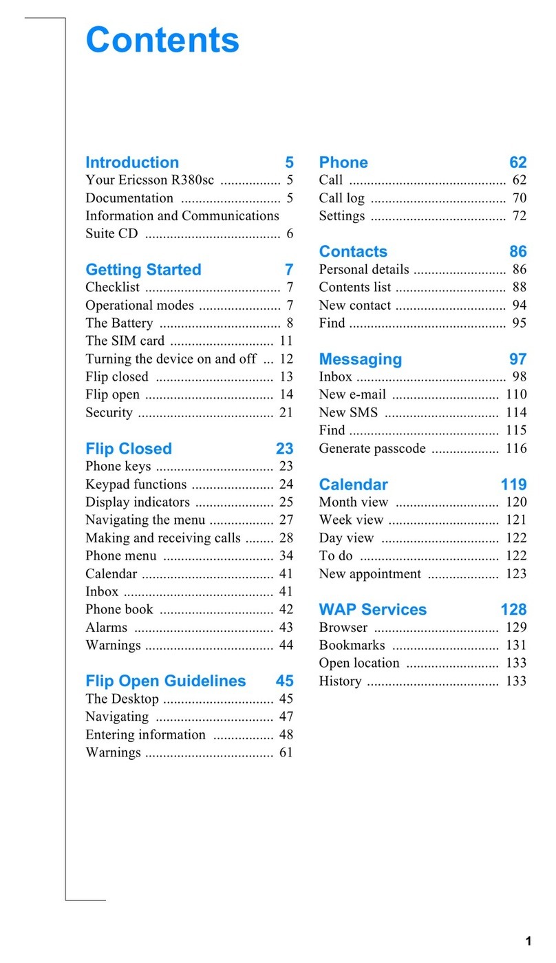 Ericsson R380S User manual