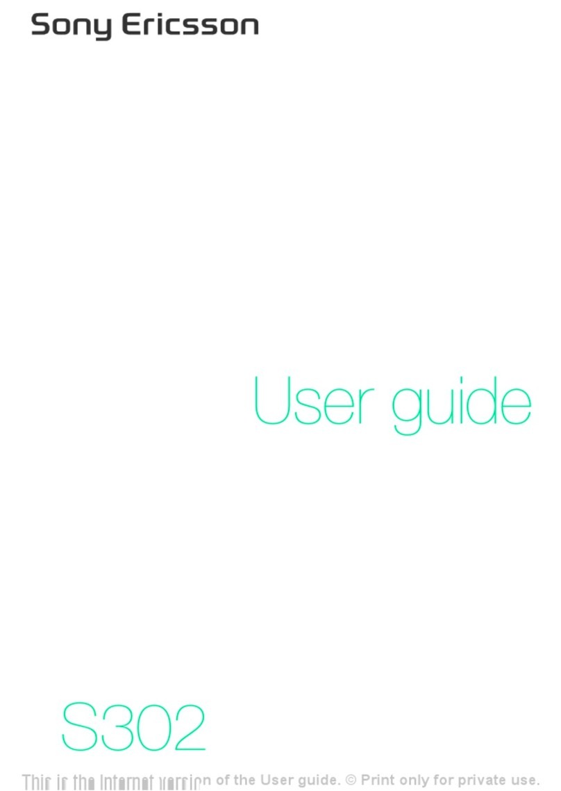 Sony Ericsson S302 User manual