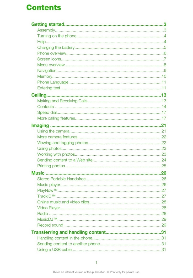 Sony Ericsson Naite User manual