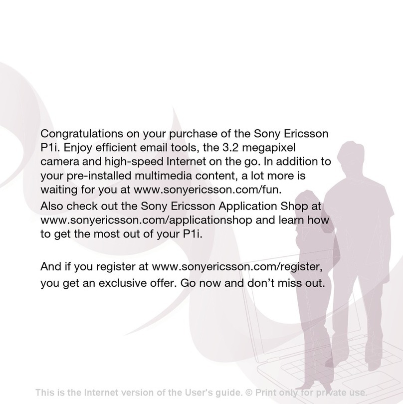 Sony Ericsson P1i User manual