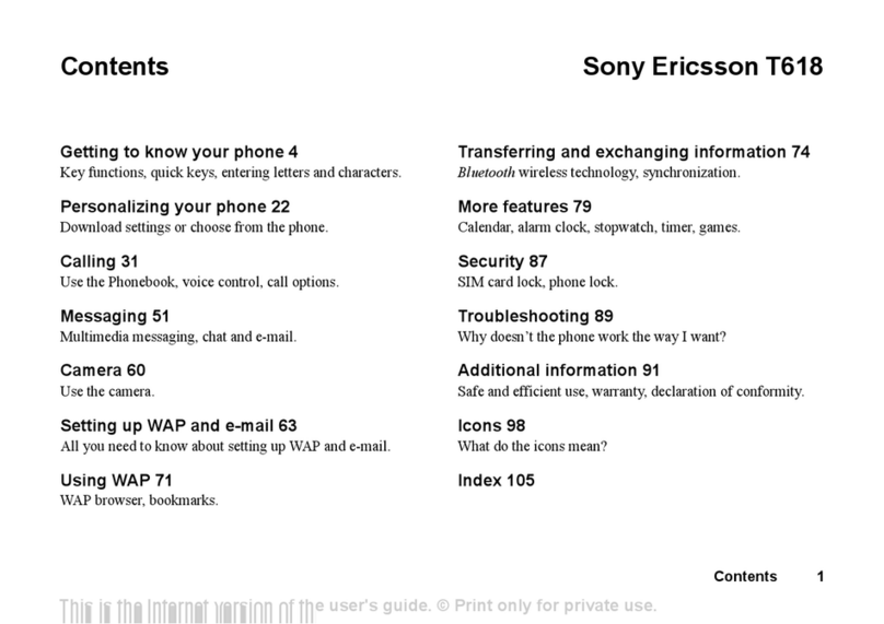 Sony Ericsson T618 user guide