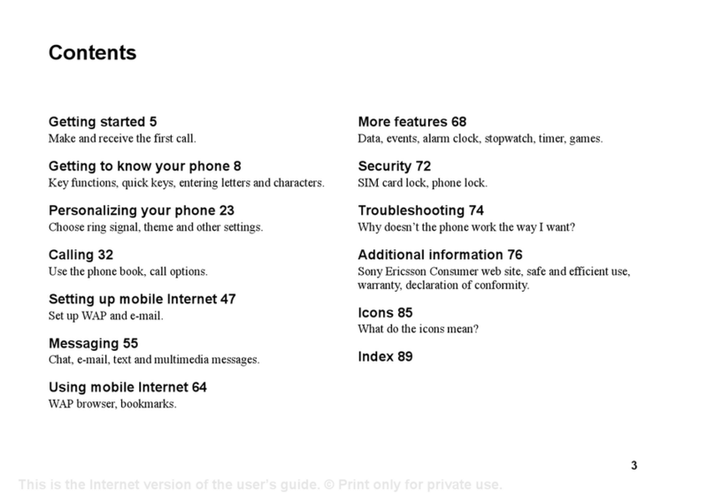 Sony Ericsson T300 User manual