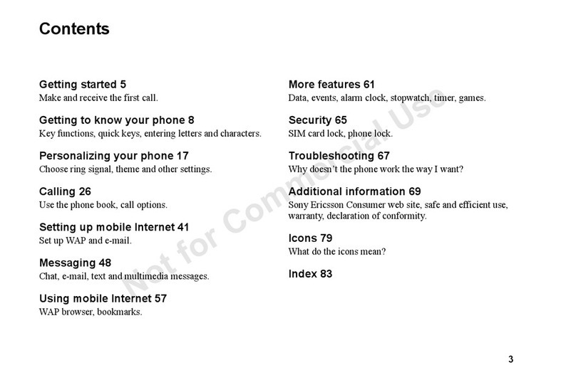 Sony Ericsson T300 User manual