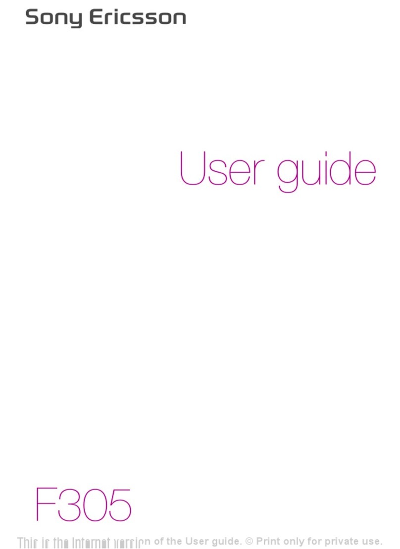 Sony Ericsson F305 User manual