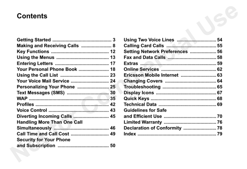 Ericsson A2628S User manual