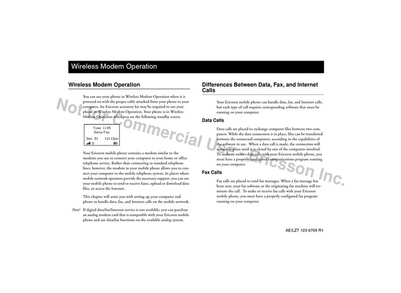Ericsson A1228c User manual