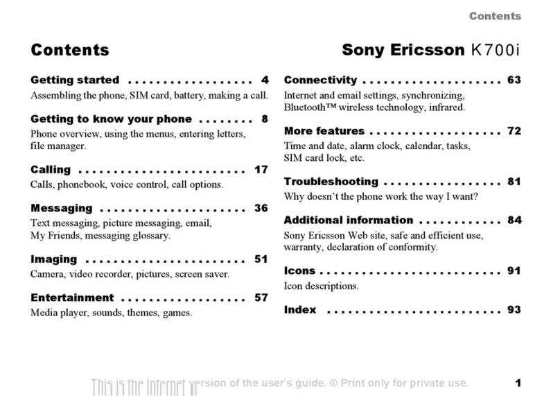 Sony Ericsson K700i user guide