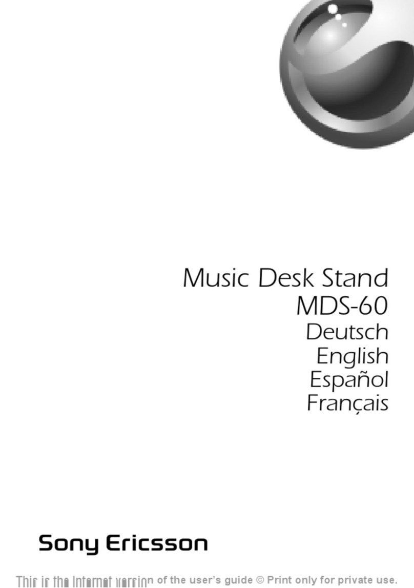 Sony Ericsson MDS-60 User manual