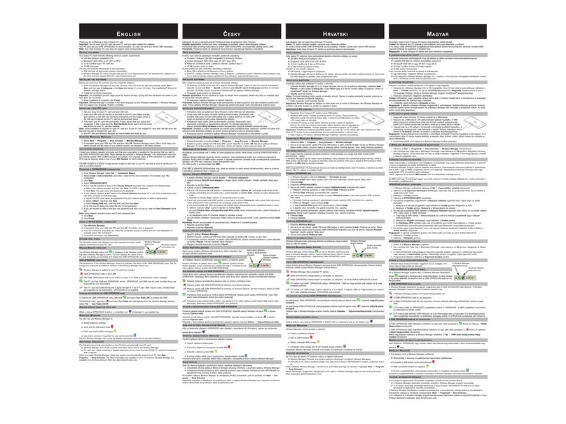 Sony Ericsson GC86 User manual