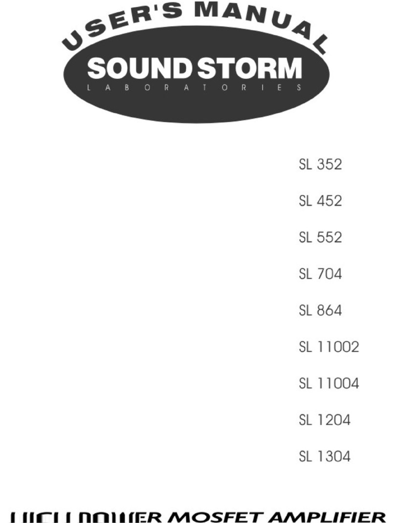 Sound Storm SL 552 User manual