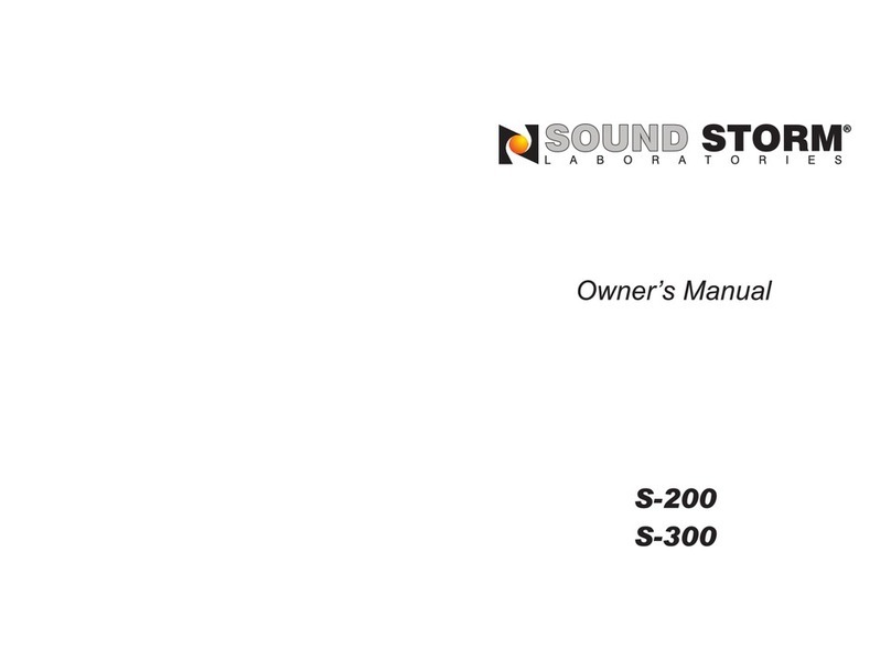 Sound Storm S200 User manual