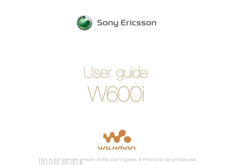 Sony Ericsson W600 user guide
