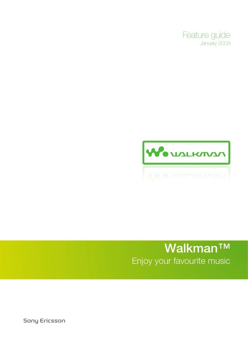 Sony Ericsson Walkman W705a Specification sheet
