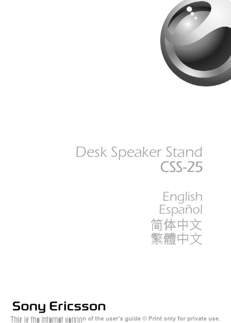 Sony Ericsson CSS-25 user guide