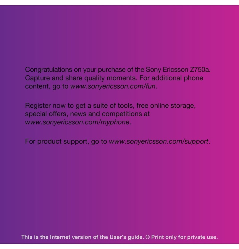 Sony Ericsson Z750a User manual