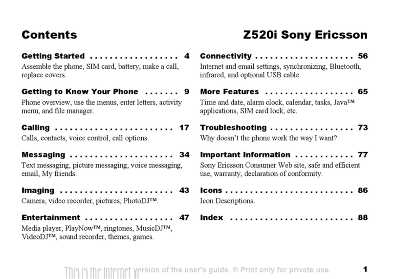 Sony Ericsson Z520i user guide