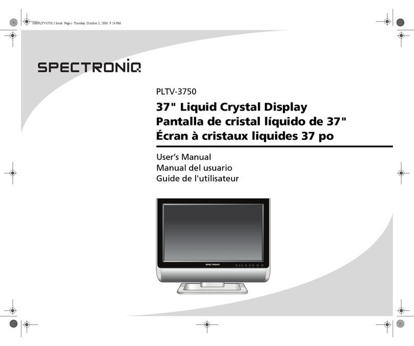 SpectronIQ PLTV-3750 User manual