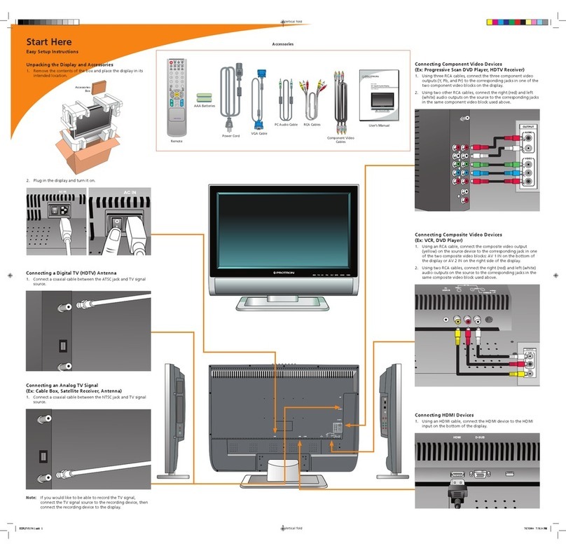 PROTRON PLTV-3250 User manual