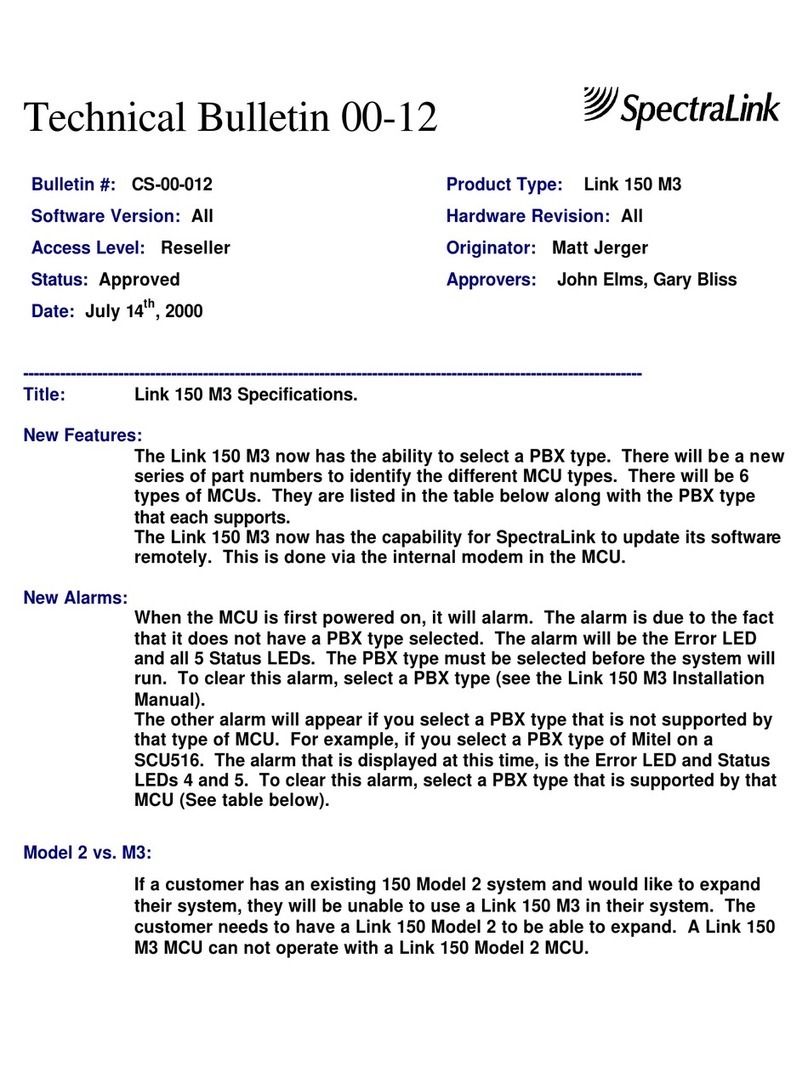 SpectraLink Link 150 M3 User manual
