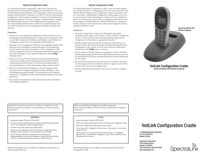 SpectraLink NetLink i640 Quick guide