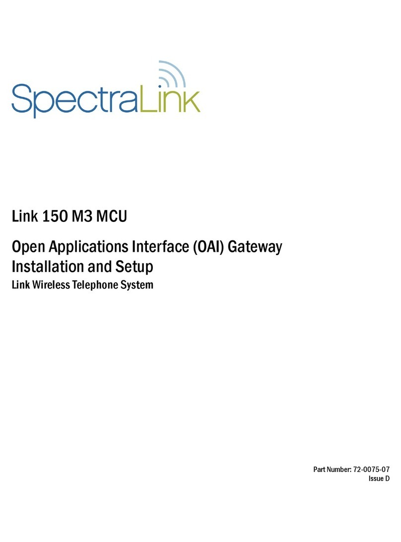 SpectraLink SCA408 Installation SpectraLink SCA408 Installation