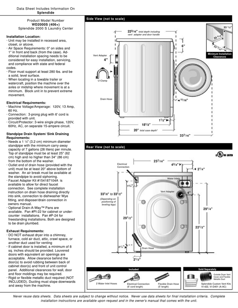 Splendide WD2000S User manual