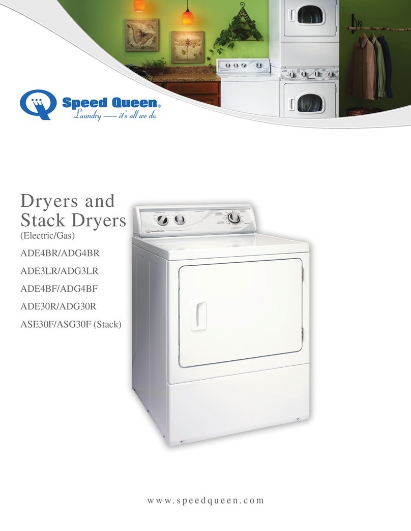 Speed Queen ADE4BR User manual Speed Queen ADE4BR User manual