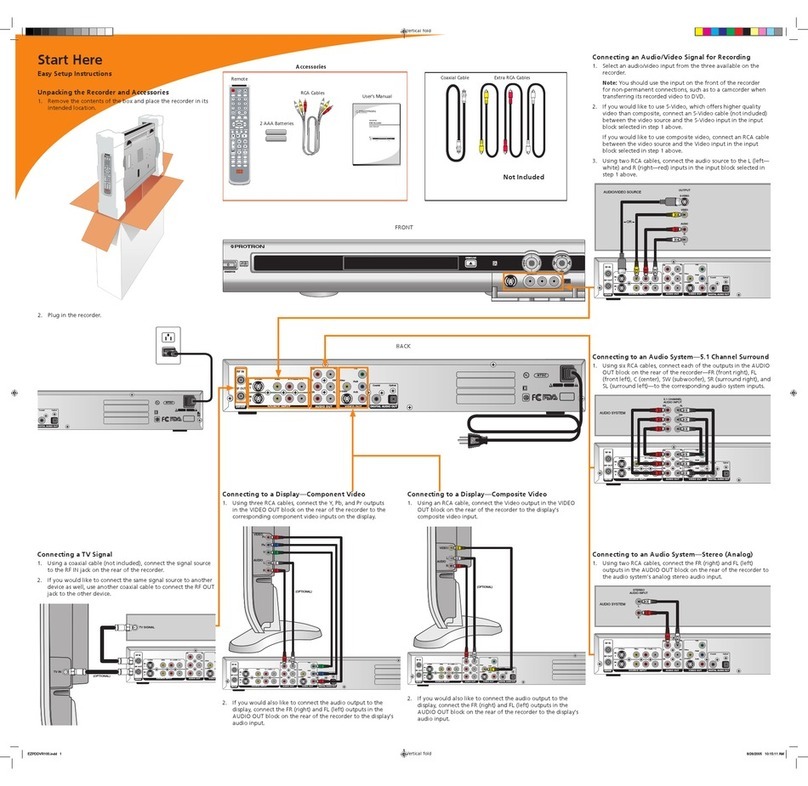 PROTRON PD-DVR100 user manual