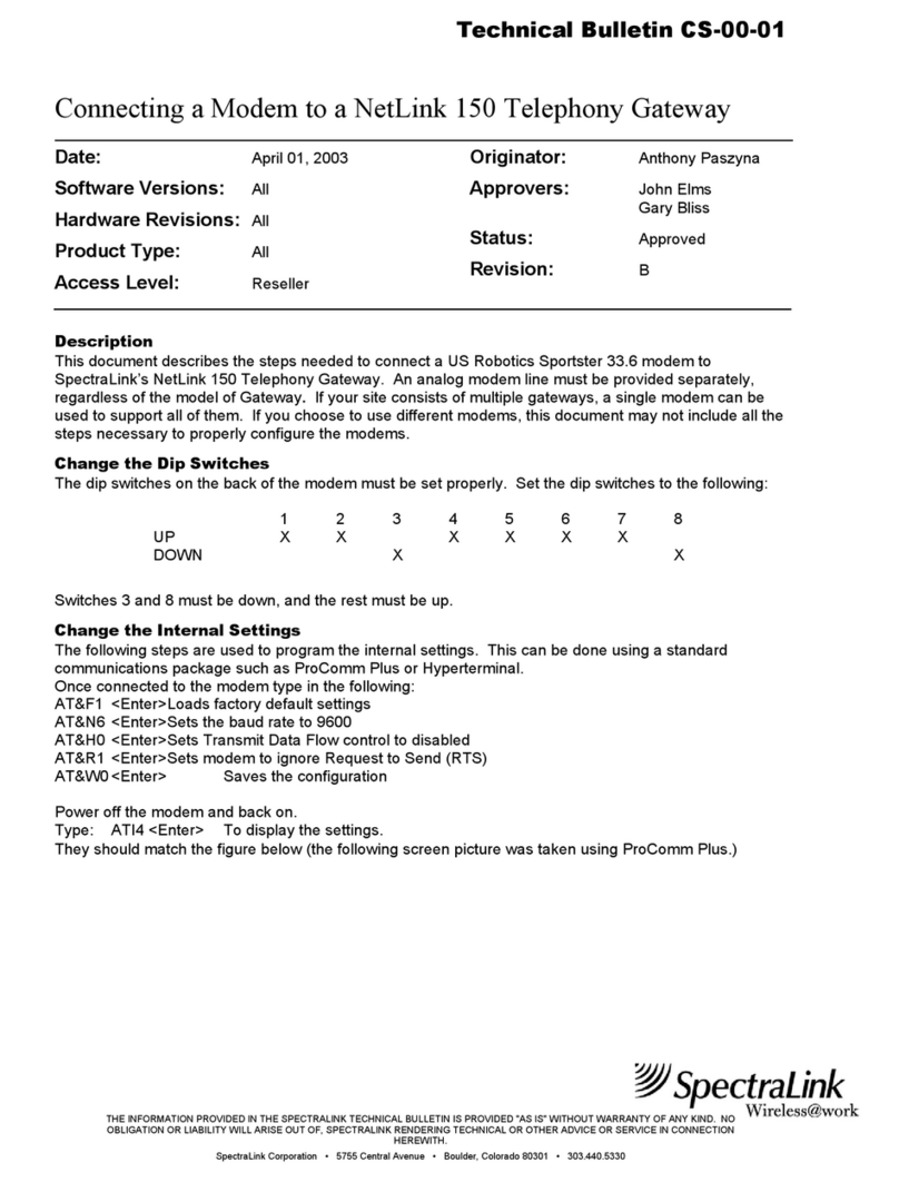 SpectraLink NetLink 150 Service manual
