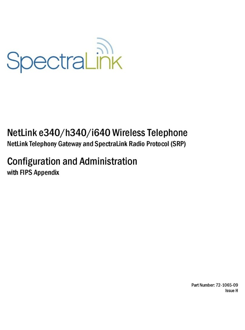 SpectraLink NetLink e340 Instruction Manual