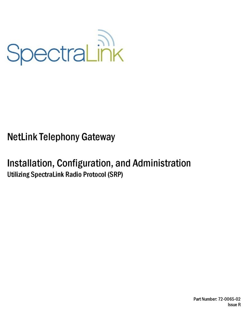 SpectraLink TGA108 Installation, configuration and administration