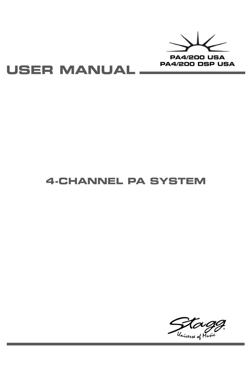 Stagg PA4/200 DSP USA user manual