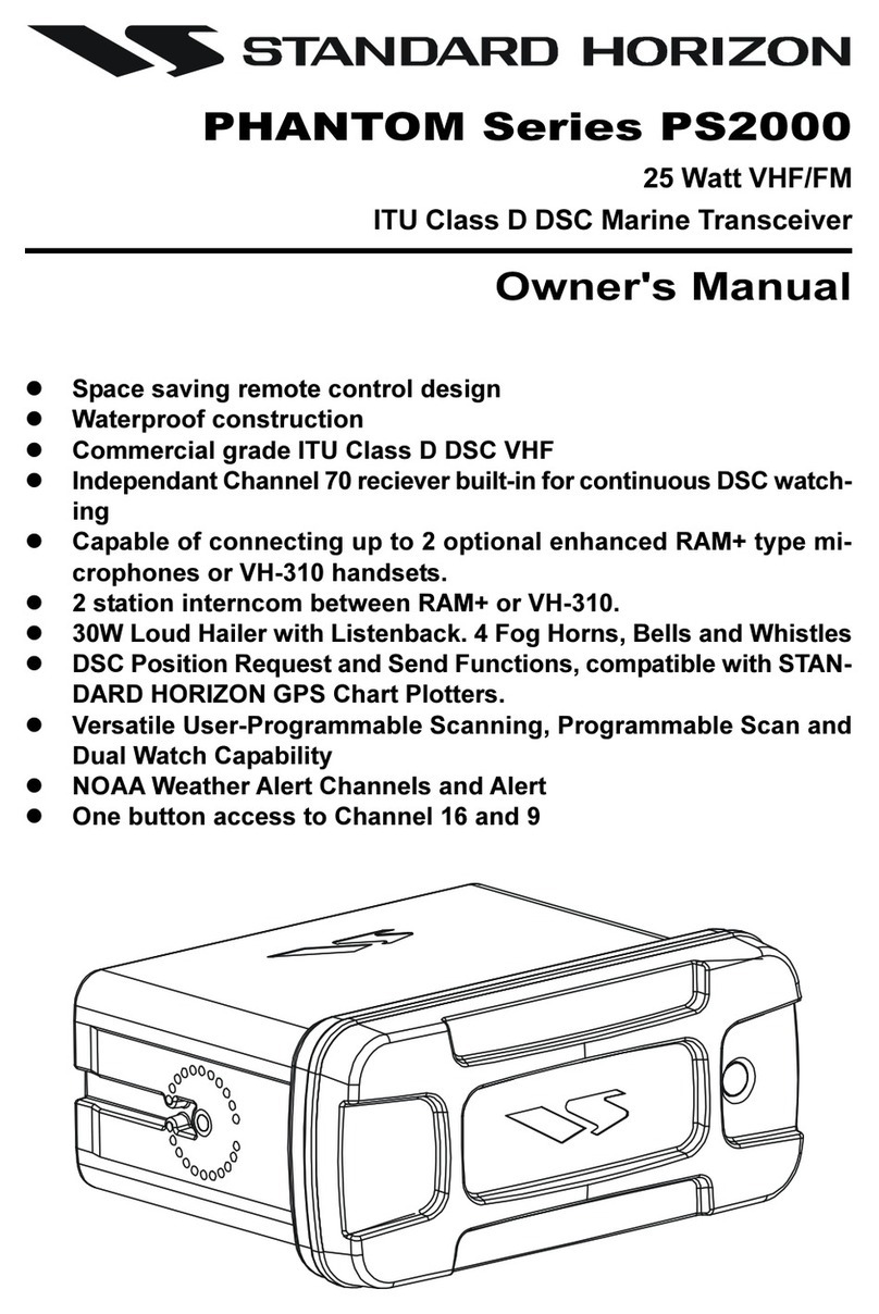 Standard Horizon PHANTOM Series PS2000 User manual