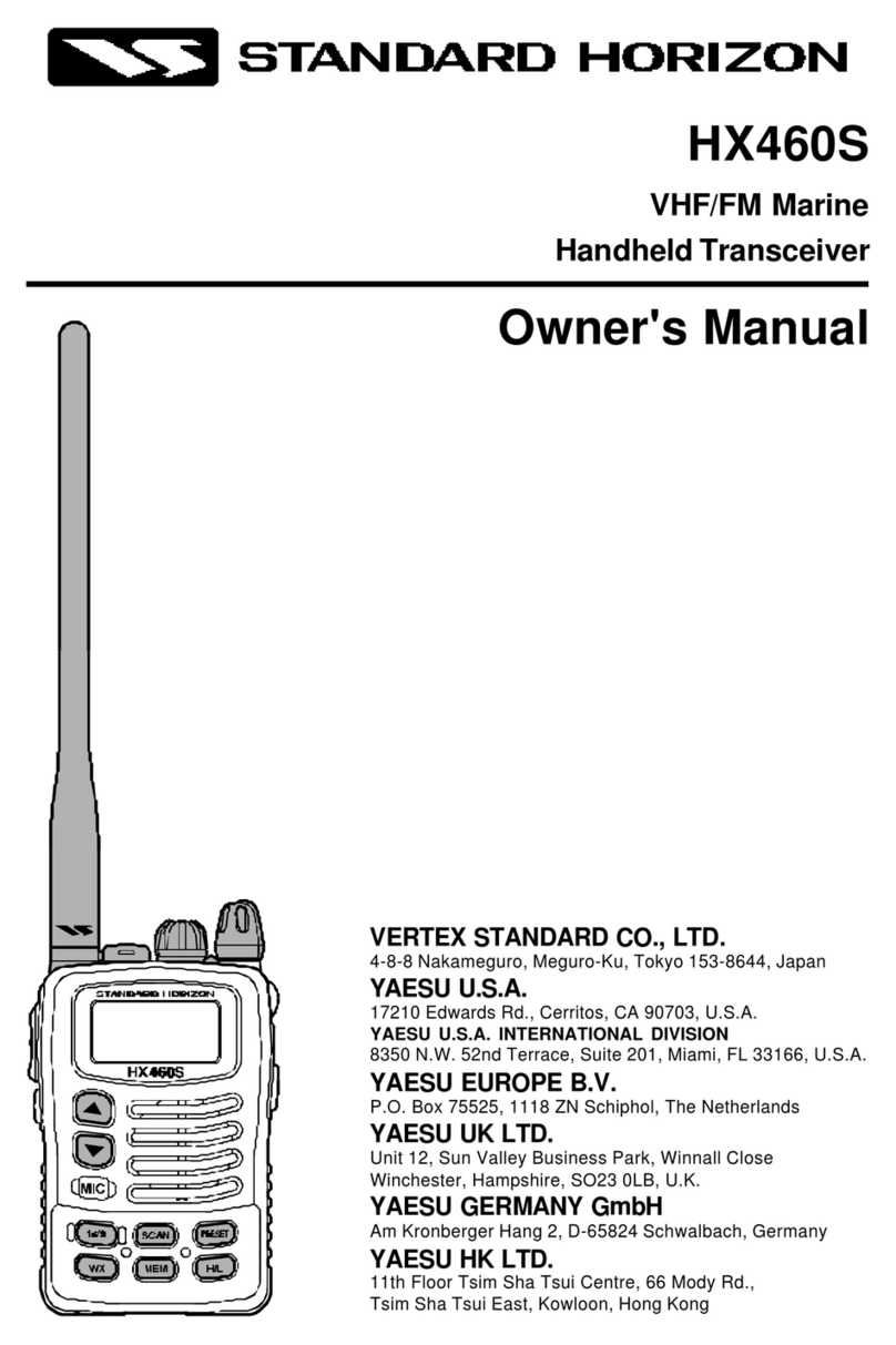 Standard Horizon HX460S User manual