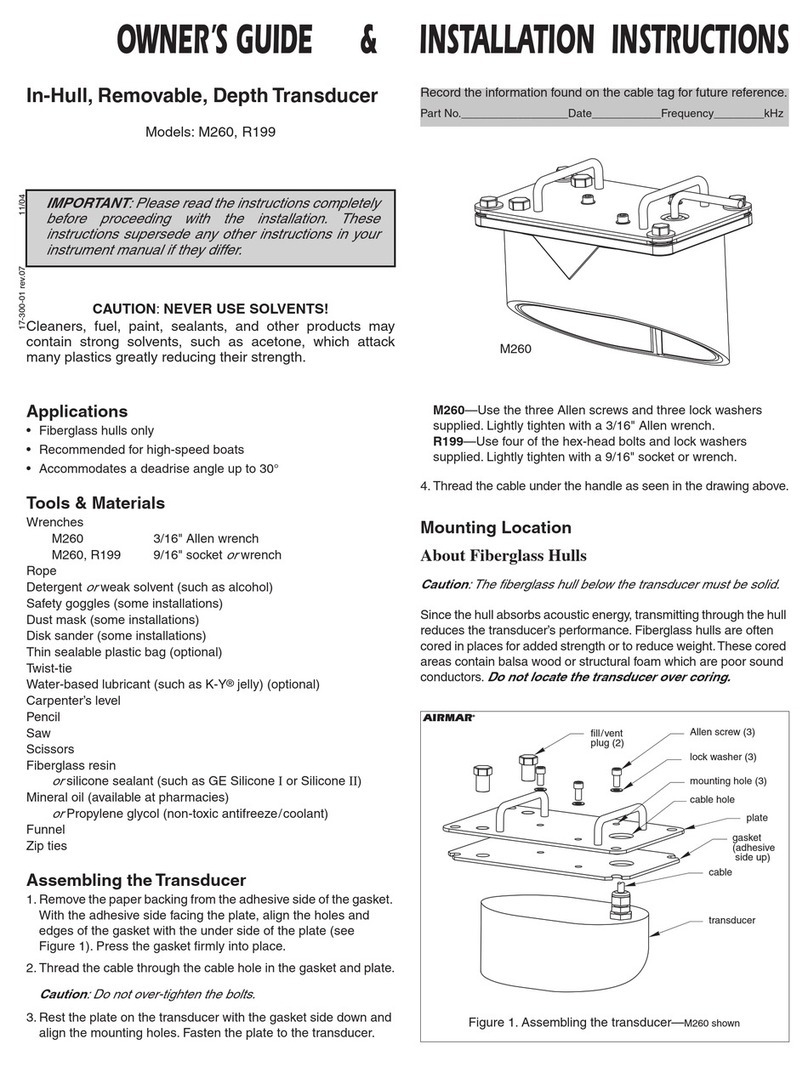 Airmar M260 Instruction Manual