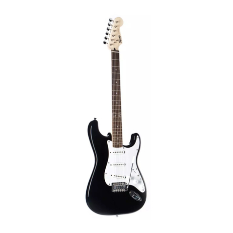 Squier Bullet Strat with tremolo User manual Squier Bullet Strat with tremolo User manual