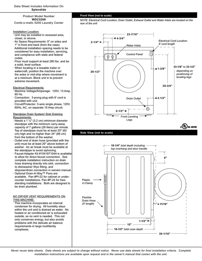 Splendide WDC5200 User manual