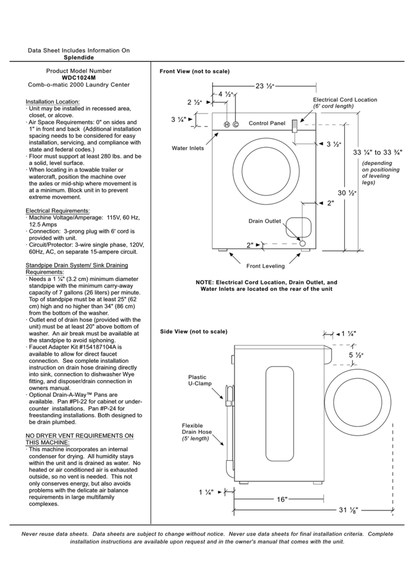 Splendide WDC1024M User manual