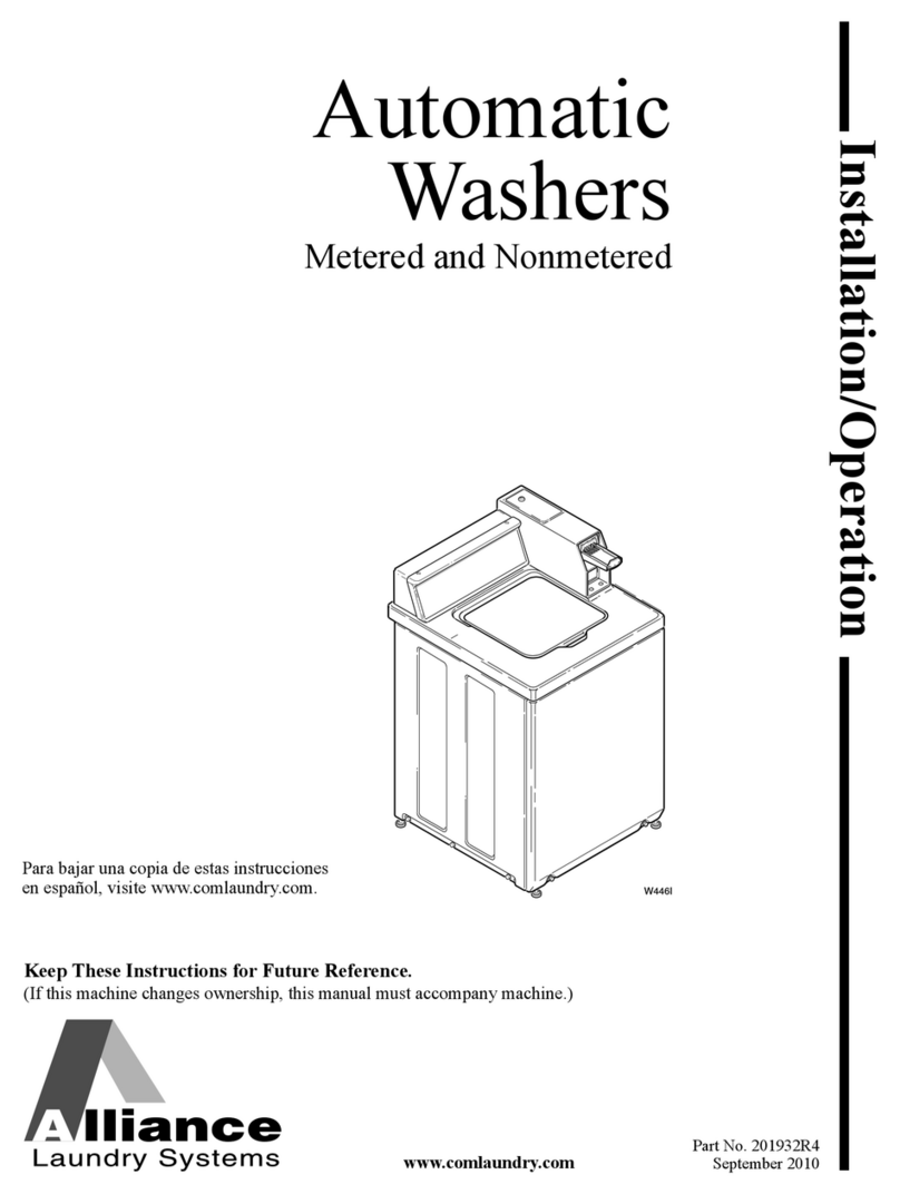 Alliance Laundry Systems SWTT21 Guide