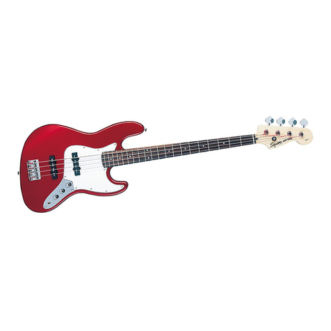Squier Standard Jazz Bass User manual Squier Standard Jazz Bass User manual