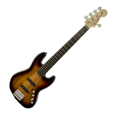 Squier Deluxe Active Jazz Bass V User manual Squier Deluxe Active Jazz Bass V User manual