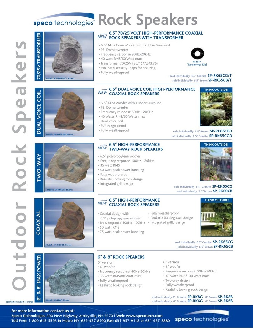 Speco SP-RK60CB User manual